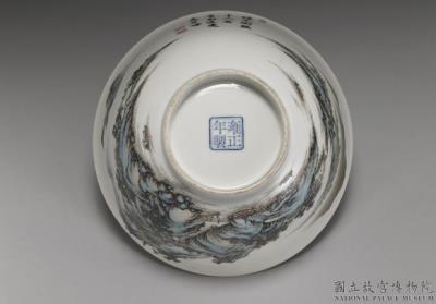 图片[3]-Bowl with green landscape in falangcai painted enamels, Qing dynasty, Yongzheng reign 1723-1735-China Archive